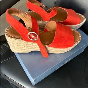 Stylish Red Platform Sandals